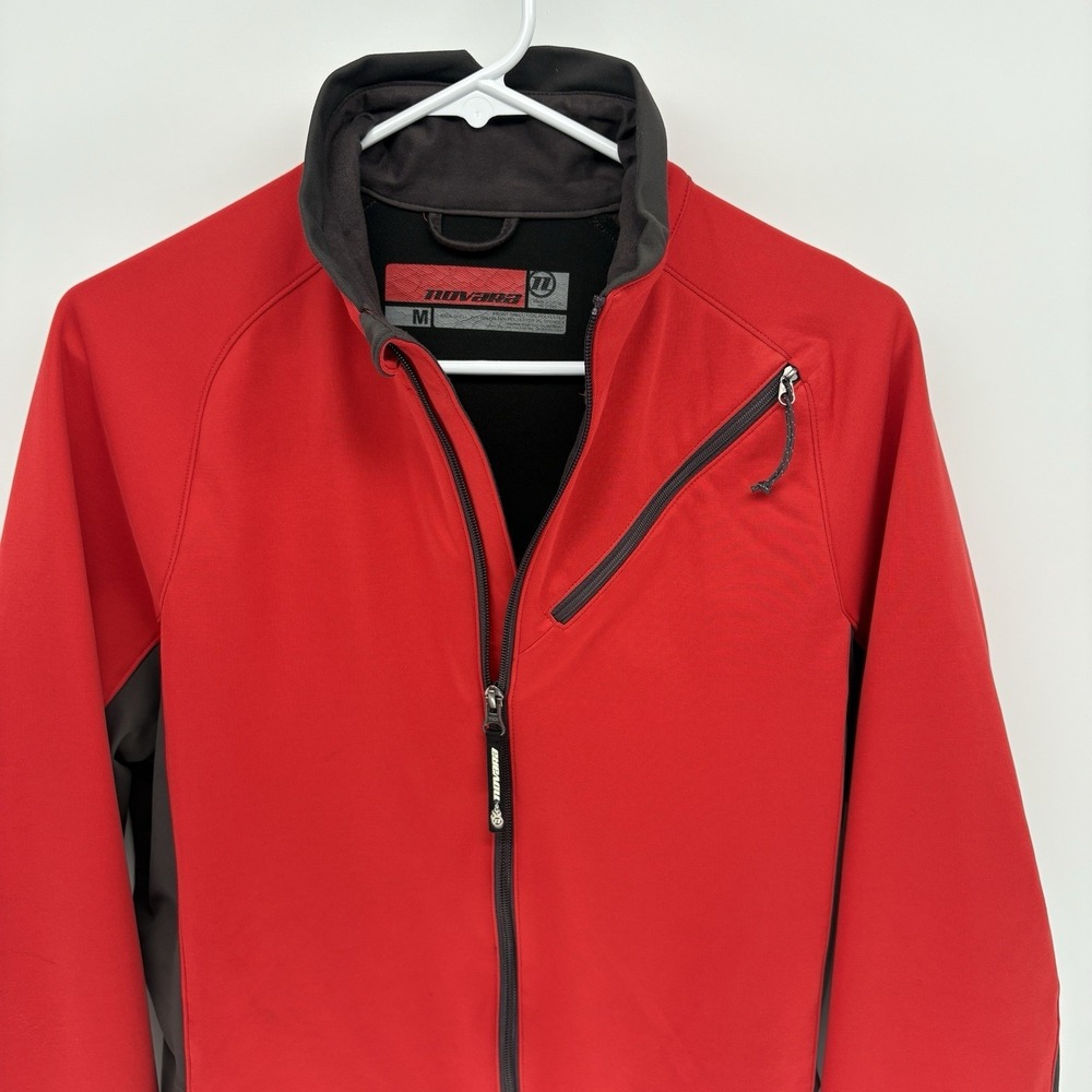 Novara Full Zip Cycling Jacket Stretch Tech Ventilation Performance Utility M